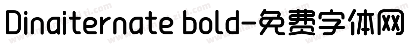 Dinaiternate bold字体转换